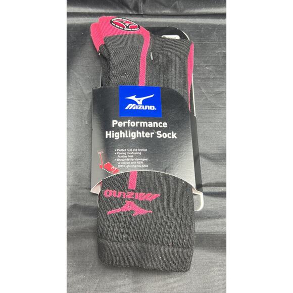 Mizuno Performance Highlighter Crew Sock Large - Picture 1 of 3